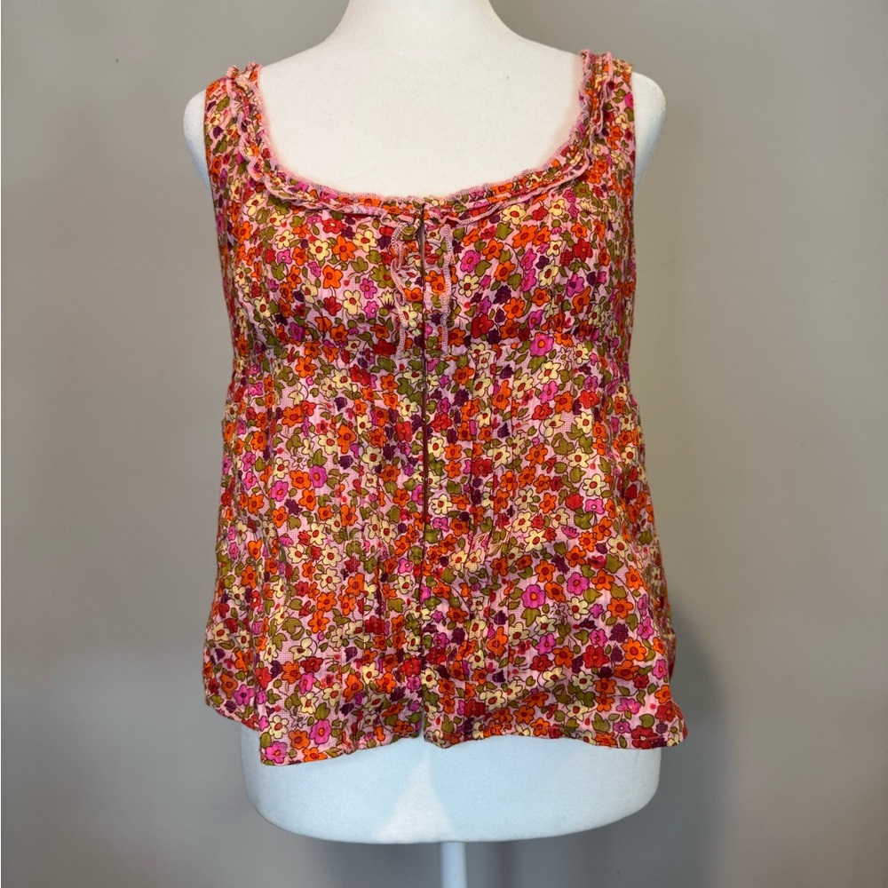 Free People Floral Tank Top